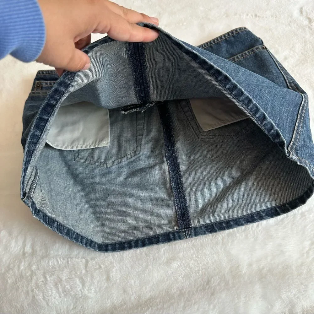 Abercrombie & Fitch Y2K Denim Mini Skirt Size 4